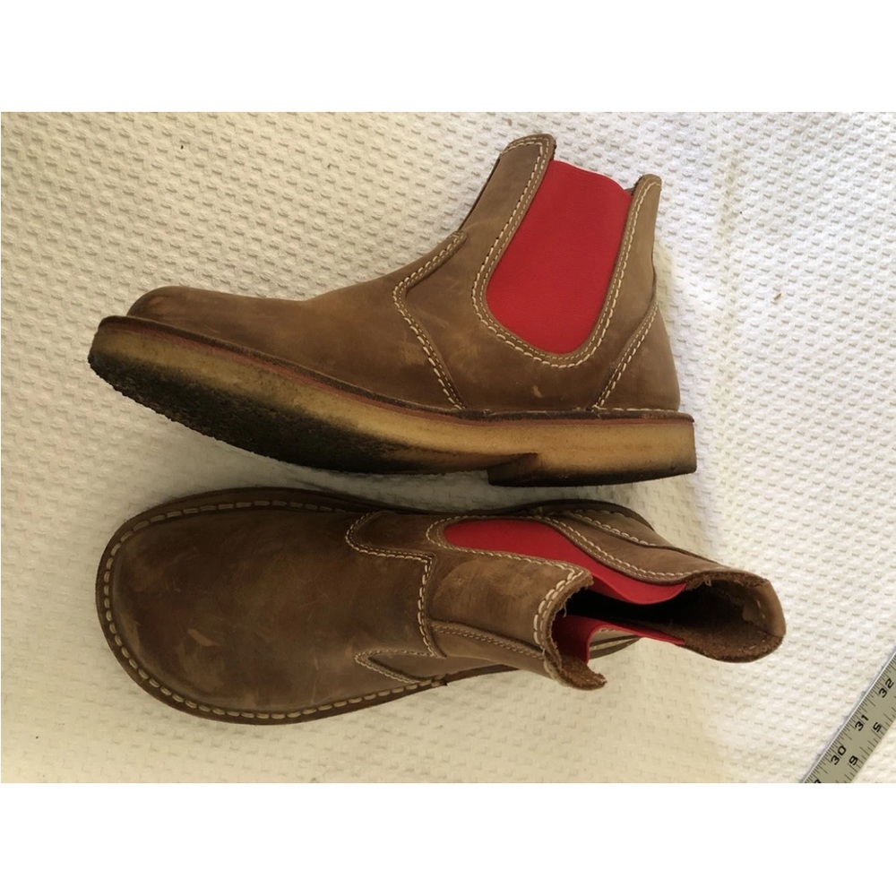 DuckFeet Roskilde Slate / Red Inserts Chelsea Pull On Sz 41 Women’s 9-9.5